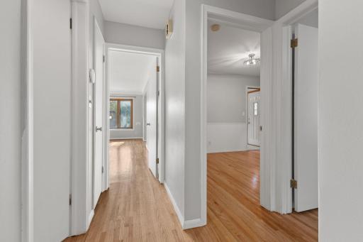 Hallway view showing the home's clean layout and room-to-room flow.