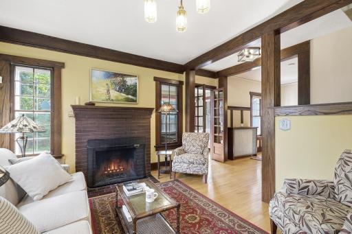 You can't go from one room to the next without noting the amazing craftsman woodwork and flow of the wood floors.