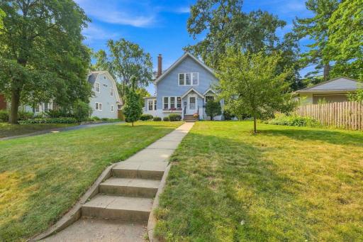 This home sit back on a large lot!