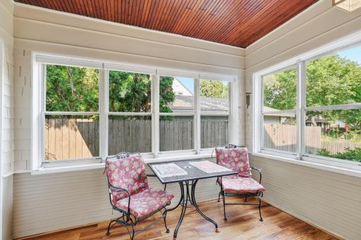Great 3 season porch for some quiet time!