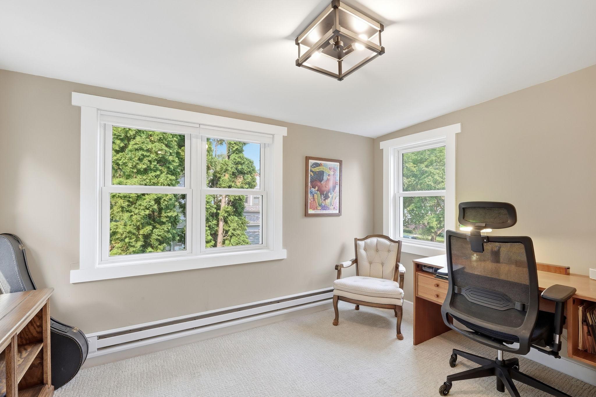 The 4th bedroom is currently used as an office but was always considered a bedroom
