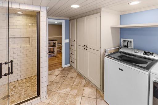 Check out that huge walk-in shower!