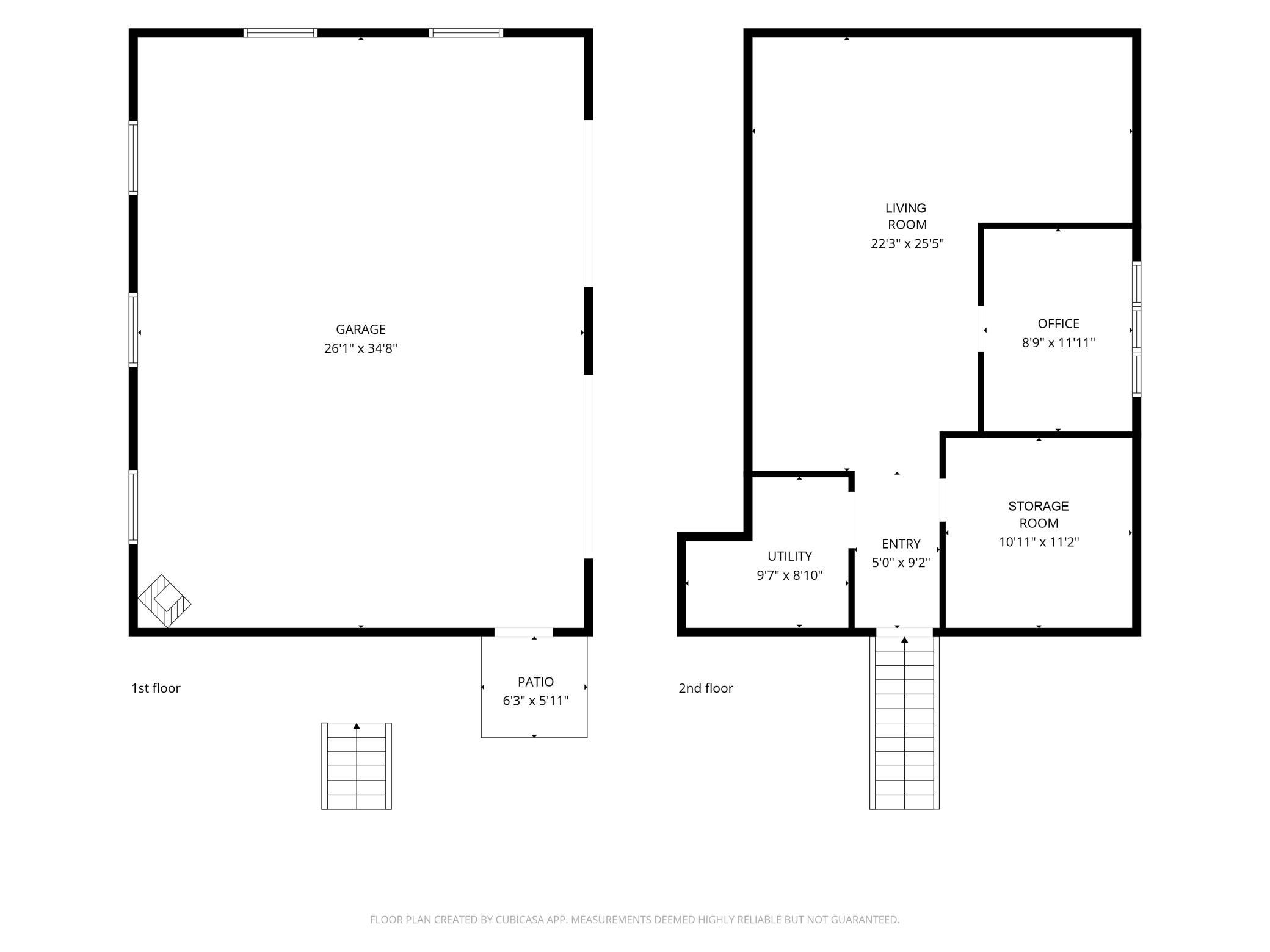 Detached garage floor plan