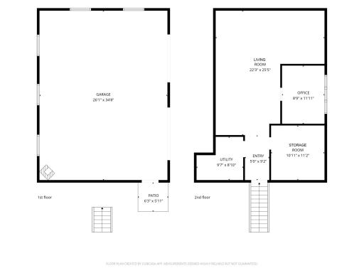 Detached garage floor plan