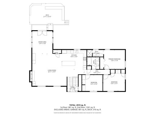 Main level floor plan