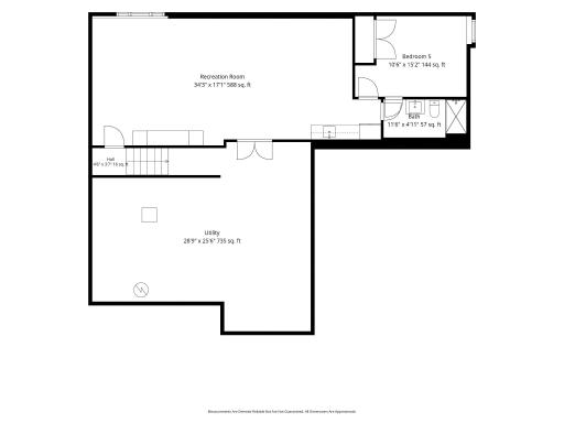 Lower Level Floor Plan