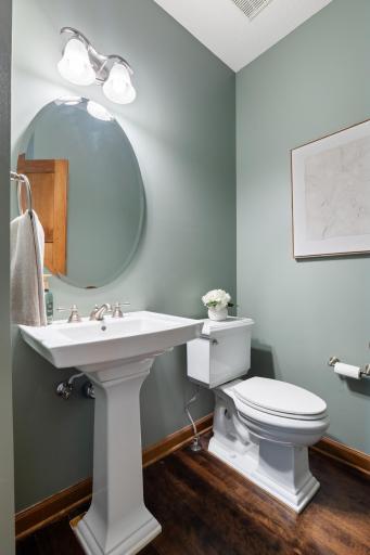 Main level powder room