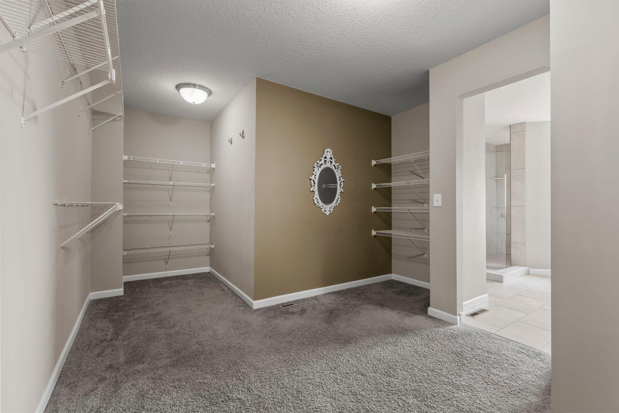 Primary walk in closet