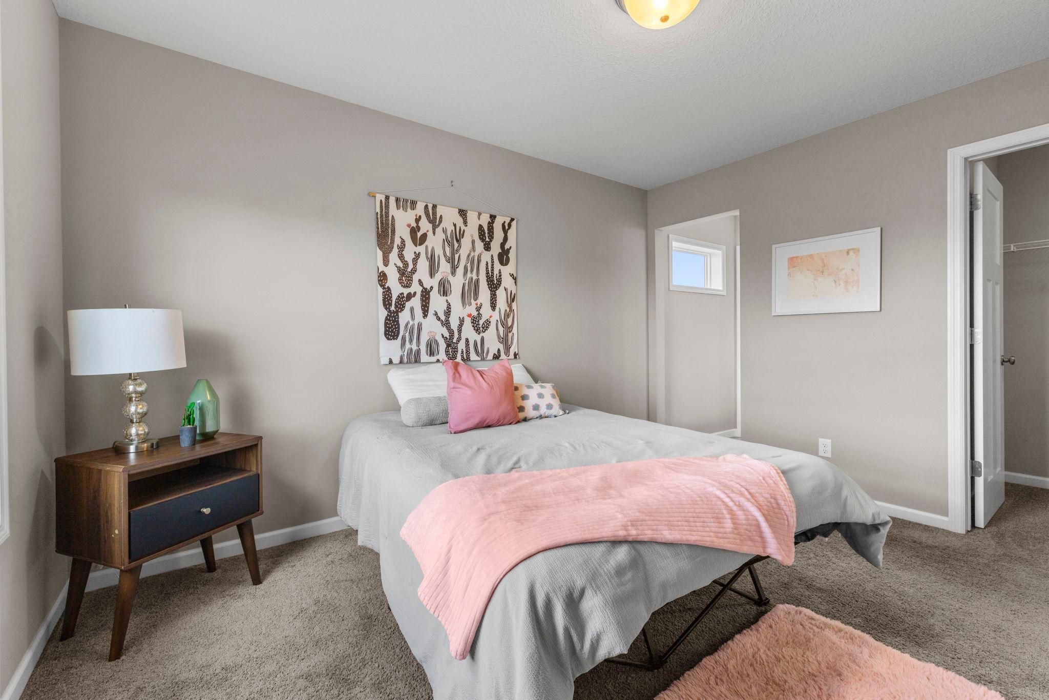 Upper level bedroom leads to Jack and Jill