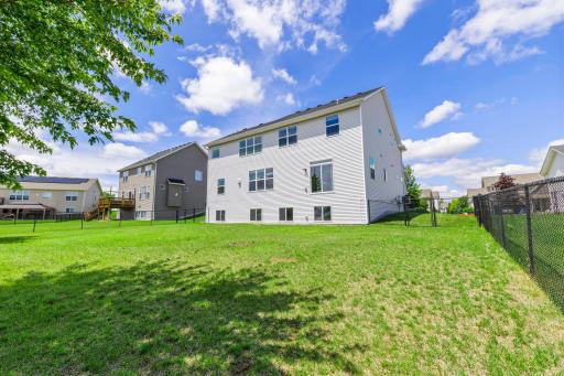 Backyard is a nice flat space!