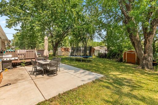 concrete patio in addition to deck