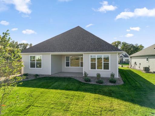 Rear exterior of the home - the covered patio is a fan favorite!