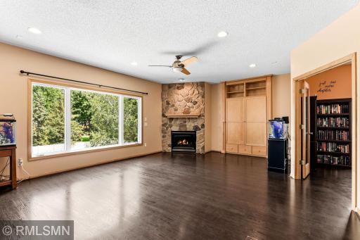 Warm and spacious first floor family room