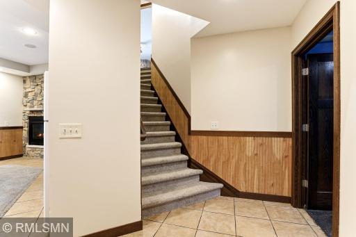 turned stair to the basement