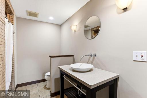 Very Nice lower level all tile bathroom