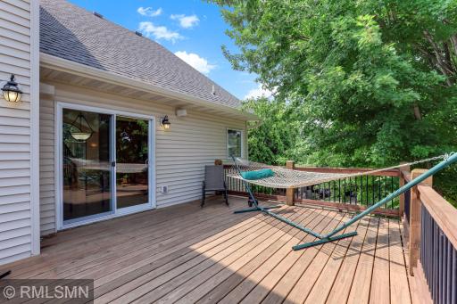 Deck off the 1st Floor overlooking the backyard.