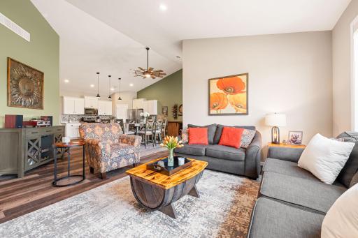 Living room overlooking the main floor
