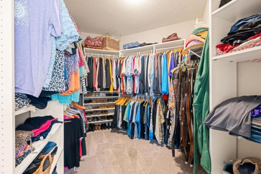 Walk-in closet with organization system