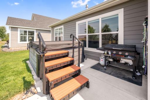 Hot tub is negotiable and the patio offers a great spot to tuck away your grill