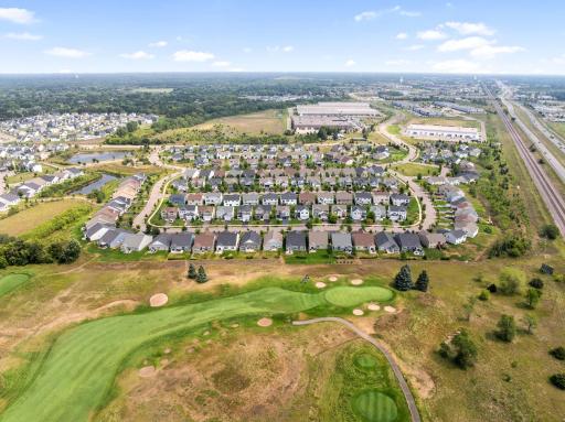 A great community along lines the golf course