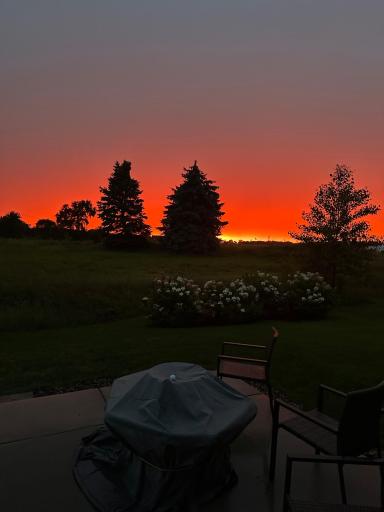 Sunset view from the patio