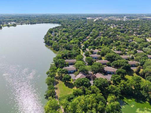 The open space near the bottom left of the photo is the yard next to your home!