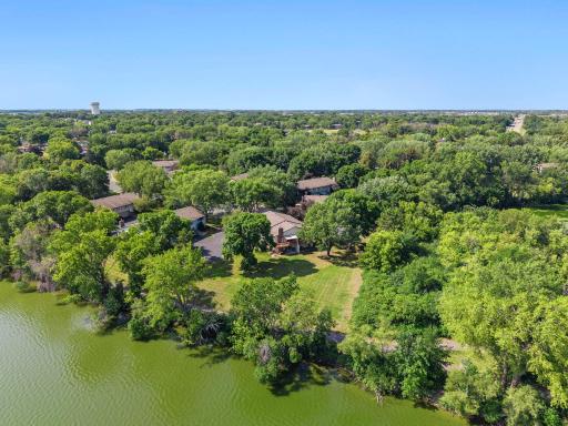 Another view of your shared greenspace, between the house and the lake.