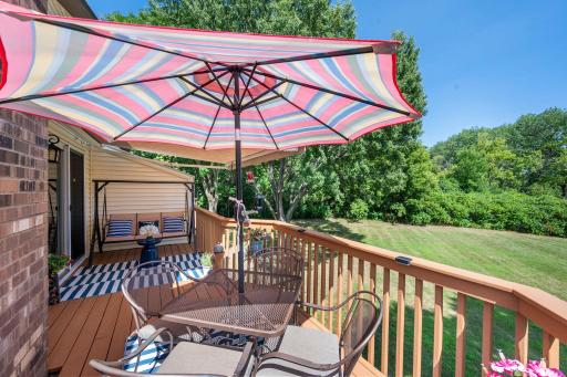 Enjoy lovely views from the large, well-maintained deck.