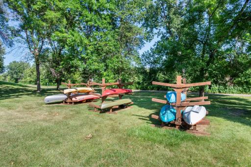 It looks like there is space left for another canoe or kayak!