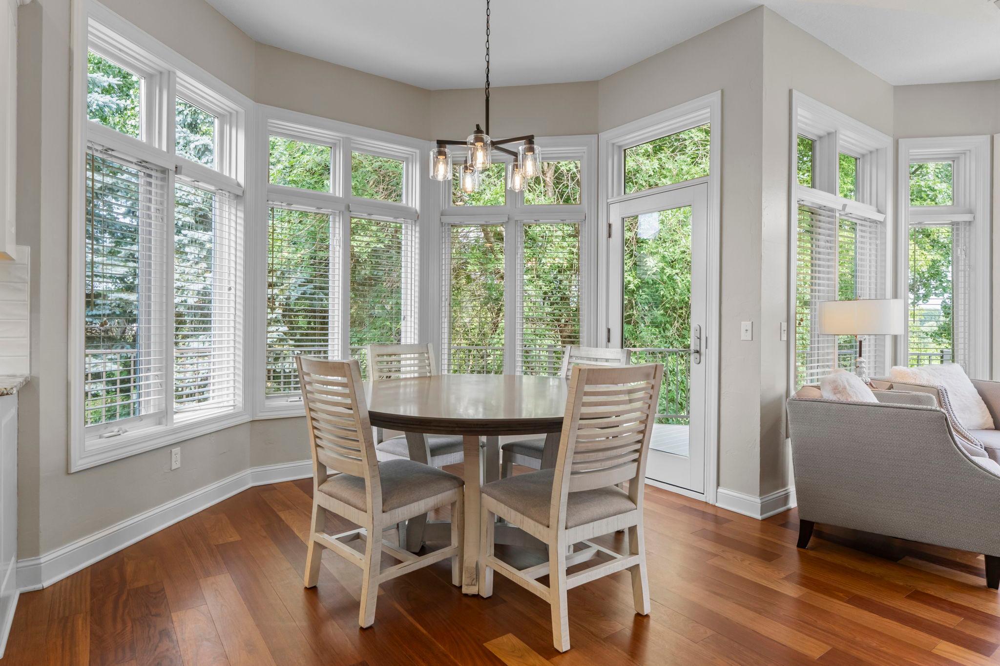 Eat in dining right off the kitchen