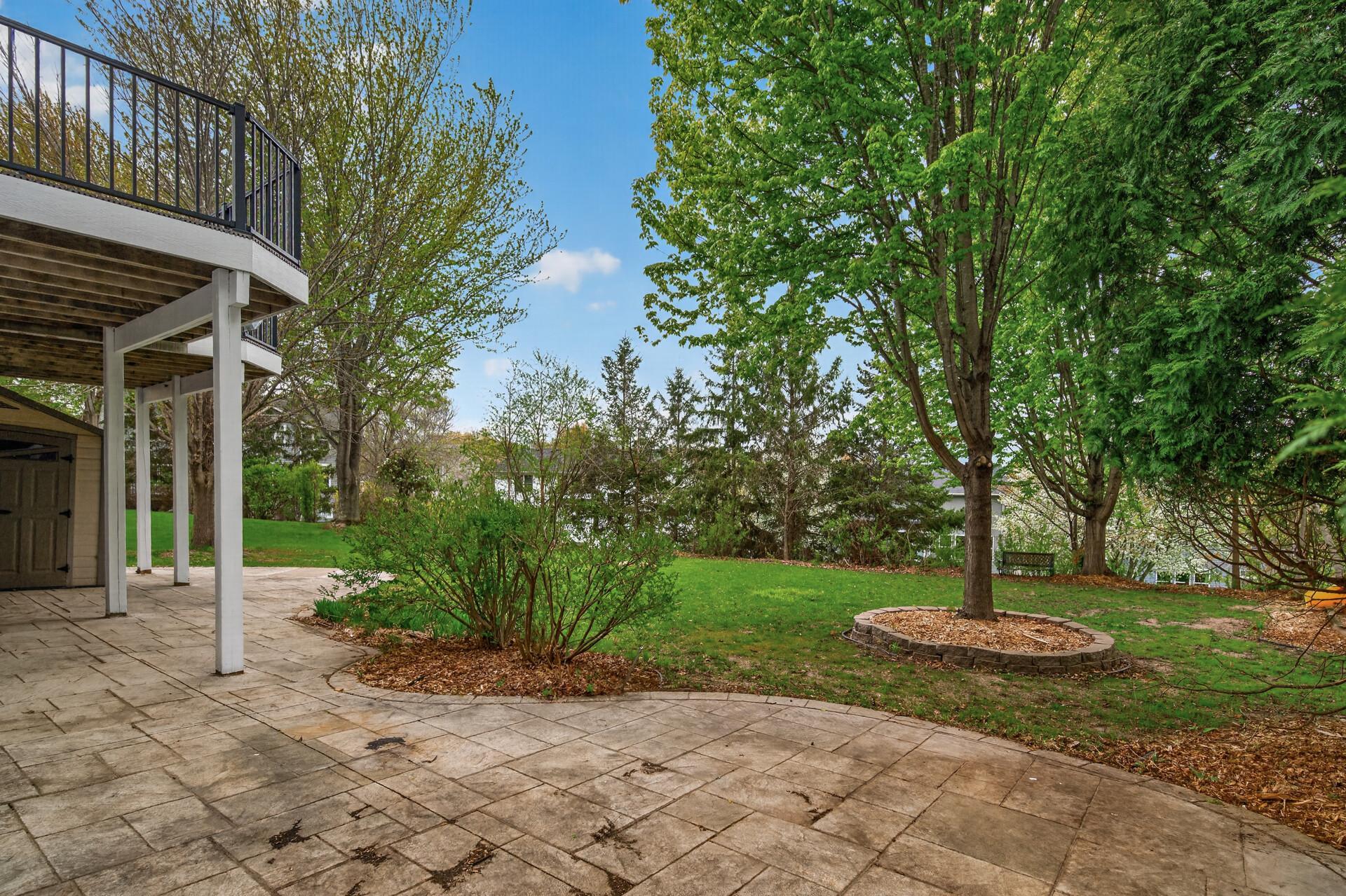Stamped patio