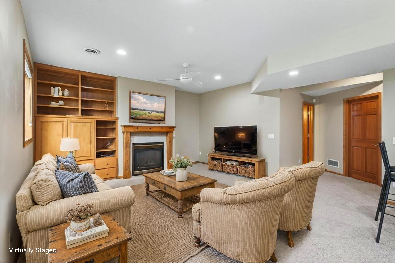 Lower level family room