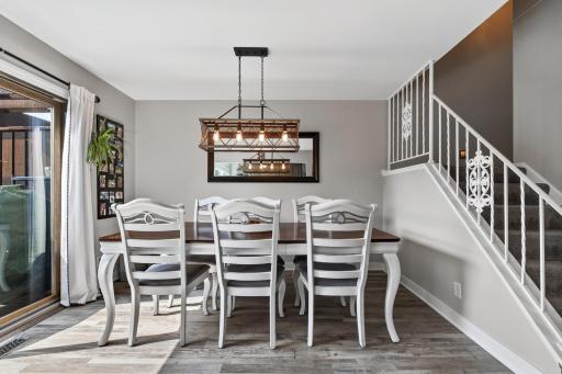 Incredibly spacious dining area.
