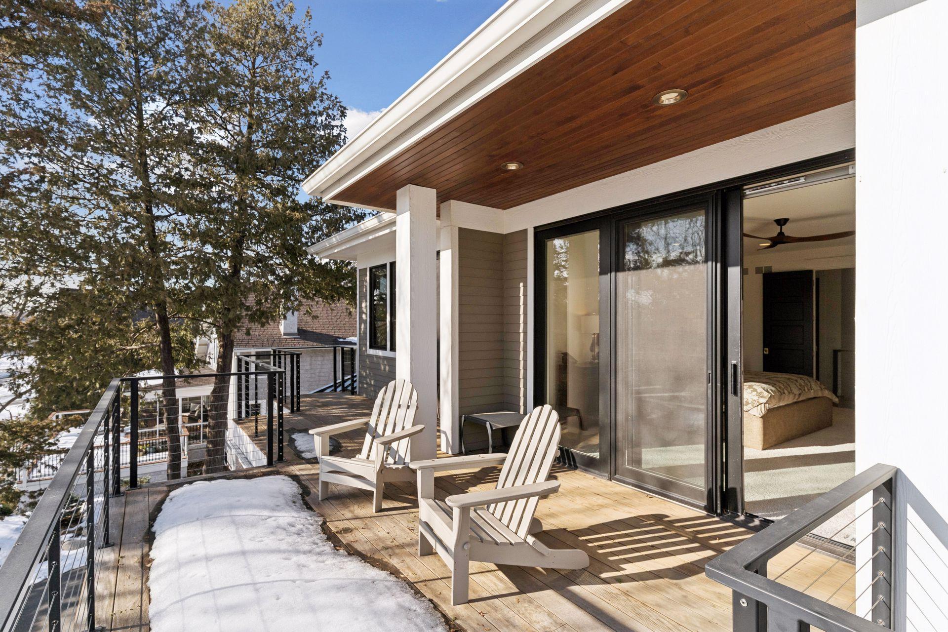 Primary Suite Balcony overlooking Klapprich Park & Lake Minnetonka