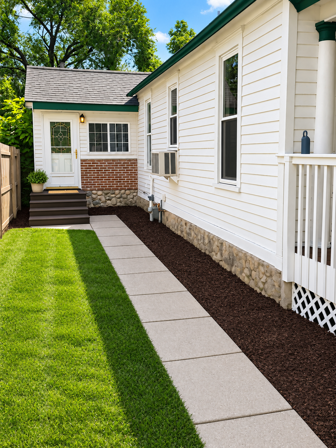 Side Yard & 2nd Entrance