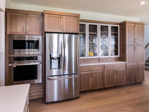Stainless steel appliances and soft close cabinets are standard
