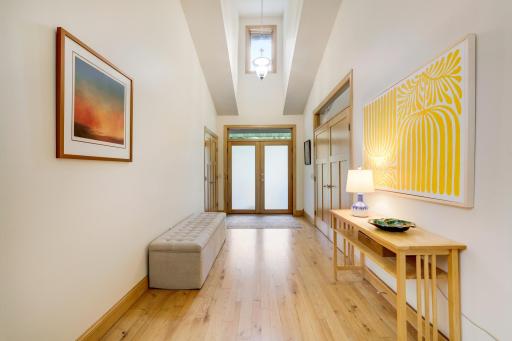 Plenty of room to greet your guests in the front foyer,