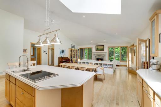 Wide open for easy entertaining!