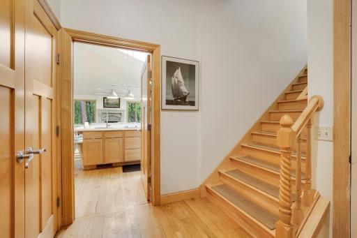Stairs to private upper suite!