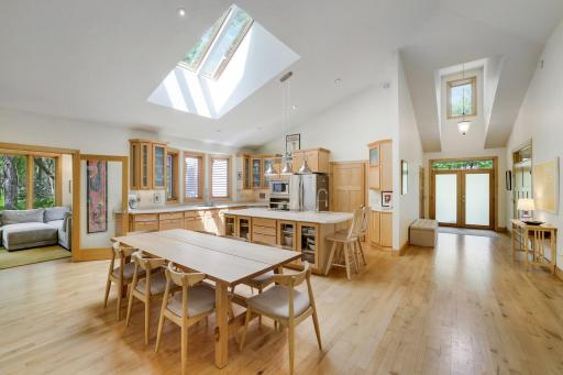Large skylights fill home with light!