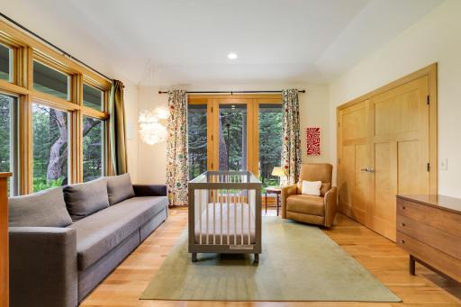 Second bedroom has door to private deck