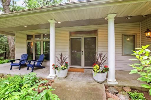Front entry has room for relaxation!