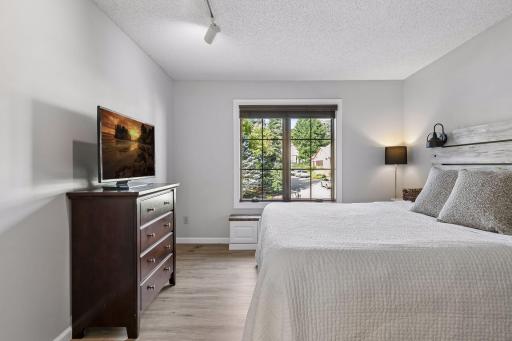 Upper level (3rd Bedroom) with an extra large walk-in closet and a charming window bench feature