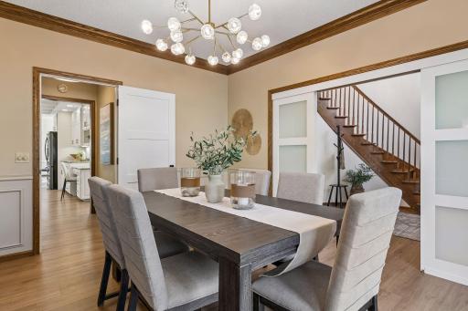 Newer french style privacy doors that make this also a perfect office opportunity if the future buyer desires