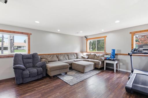 Lower level family room (view 1 - not virtually altered)