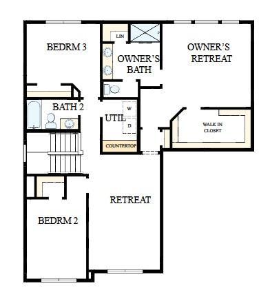 Photo rendering of the second level.