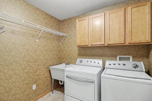 Upper level laundry room