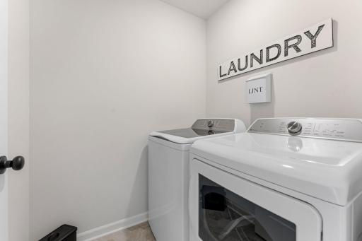 Upper level laundry! W/D included!