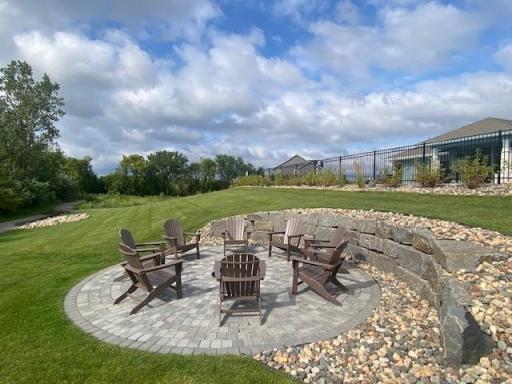 Riverwalk Clubhouse Firepit, enjoy this amazing space year round! Just one of many amenities at Riverwalk!