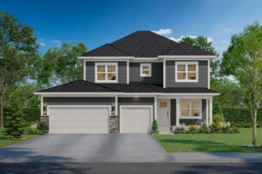 Photo for 11614 19th Street NE, Saint Michael, MN 55376 - listing #7120171 Exterior Rendering (Colors and selections will vary)